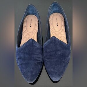 BIRDIES | The Heron Flat Navy Suede Size 9